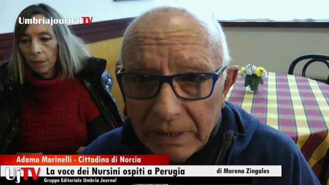 Sisma, la voce dei Nursini ospiti a Perugia in un albergo