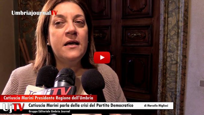 Scissione e crisi del Partito democratico, parla la presidente Catiuscia Marini