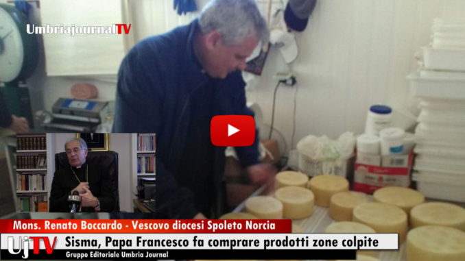 Terremoto, Papa Francesco fa comprare prodotti zone colpite, intervista Monsignor Boccardo