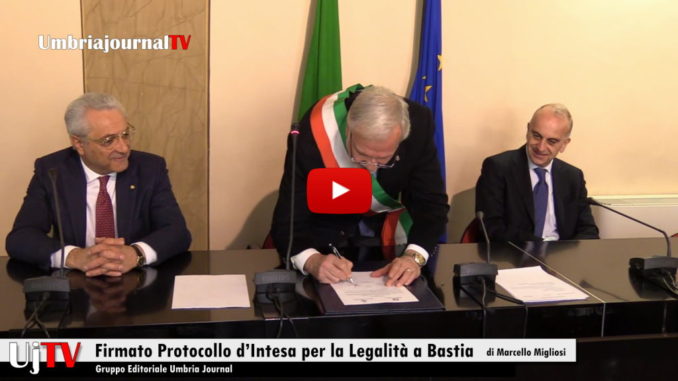Firmato Protocollo d’Intesa per la Legalità a Bastia Umbra