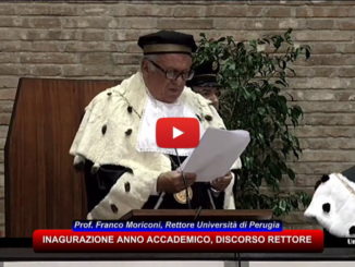 Università di Perugia, relazione inaugurale del magnifico Rettore, Franco Moriconi
