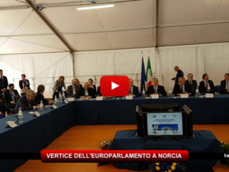 Vertice dell’Europarlamento a Norcia, arrivate nella città di San Benedetto tutte le autorità