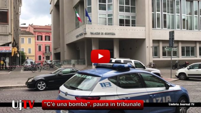 Bomba al Tribunale di Terni, ma era un falso allarme