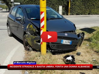 Donna albanese ferita in un incidente stradale a Bastia Umbra