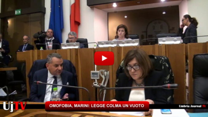 Umbria, Legge contro Omofobia, Marini: legge colma un vuoto