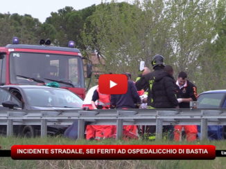 Terribile incidente stradale ad Ospedalicchio di Bastia Umbra, tre auto coinvolte e sei i feriti