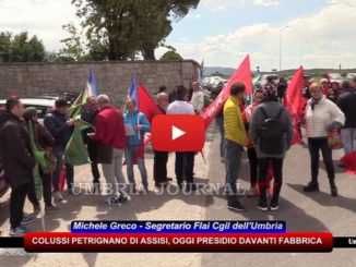 Situazione Colussi di Petrignano, oggi presidio davanti i cancelli