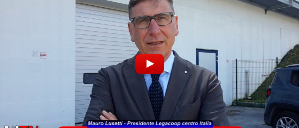 Mauro Lusetti, Presidente di Legacoop in visita a Norcia