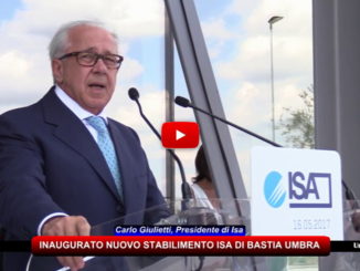 Nuova sede di Isa a Bastia Umbra, il discorso del presidente Carlo Giulietti