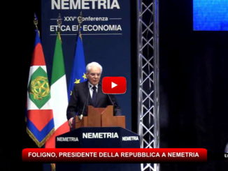 Il capo dello Stato, Sergio Mattarella, a Foligno per Nemetria