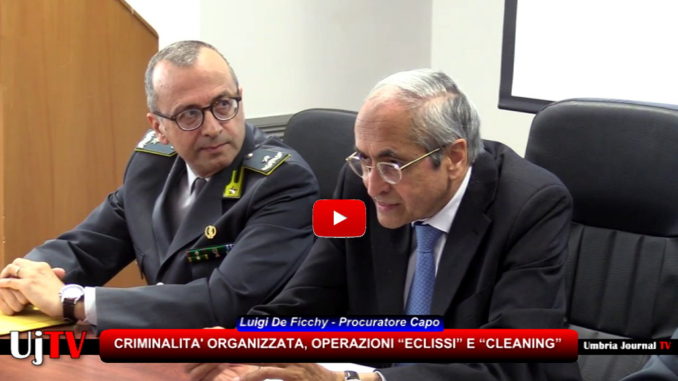 Operazione Finanza, Procuratore De Ficchy, in Umbria c'è una lenta penetrazione