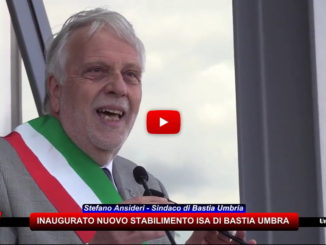 Nuova sede di Isa a Bastia Umbra, il discorso del sindaco Stefano Ansideri