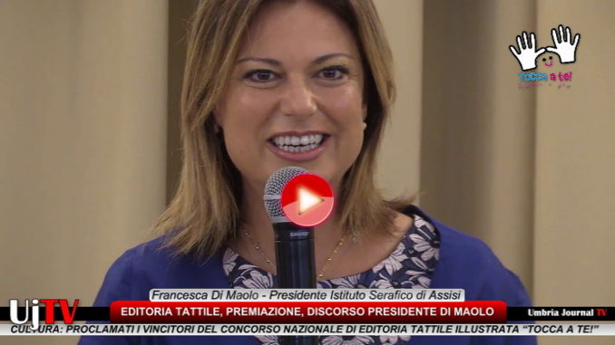 Editoria Tattile, premiati libri vincitori discorso presidente Di Maolo