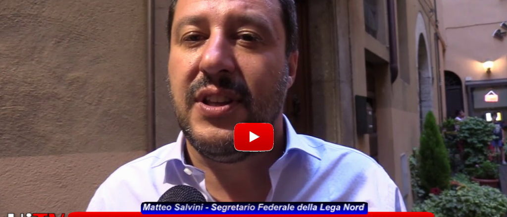 Matteo Salvini a Todi per sostenere candidatura di Adriano Ruspolini