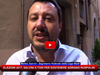 Matteo Salvini a Todi per sostenere candidatura di Adriano Ruspolini