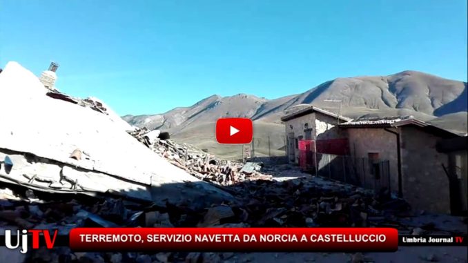 Servizio navetta da Norcia per Castelluccio, procede la rimozione macerie
