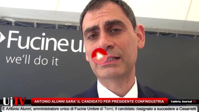 Antonio Alunni Fucine Umbre candidato presidenza Confindustria Umbria