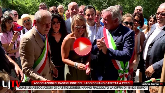 A Preci consegnata la casetta regalata dalle associazioni di Castiglione
