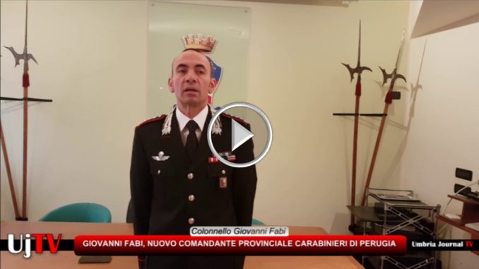 Carabinieri di Perugia, Colonnello Giovanni Fabi è il nuovo comandante provinciale