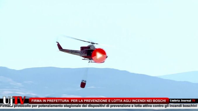 Incendi, firmato protocollo in prefettura tra Regione Umbria e Ministero