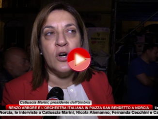 Norcia, Renzo Arbore e l'Orchestra italiana, Presidente Marini, grazie Renzo, grazie Umbria Jazz