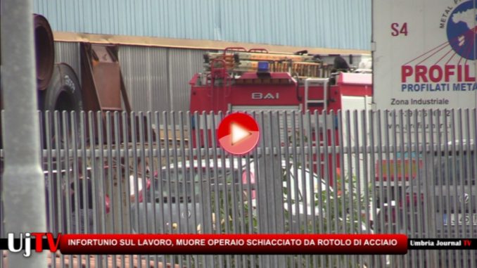 Incidente mortale sul lavoro a Valfabbrica, operaio schiacciato da rotolo di acciaio