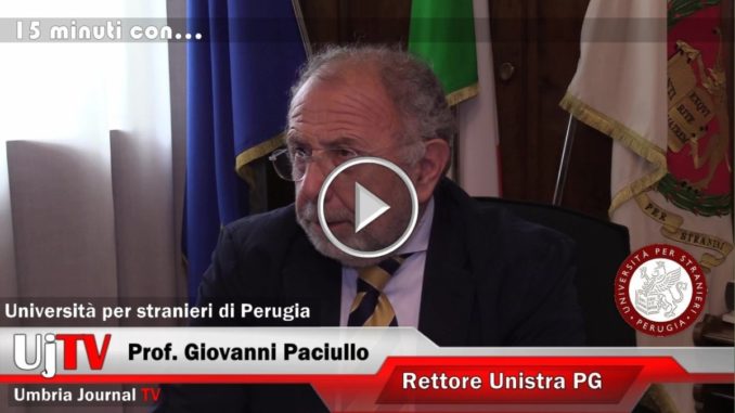 15 minuti con...Giovanni Paciullo, il rettore dell'Università per stranieri di Perugia