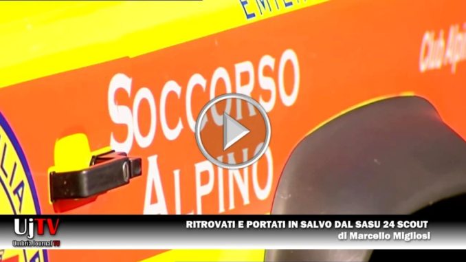 Scout dispersi, recuperati dal soccorso alpino e speleologico Umbria