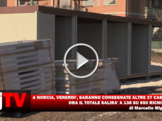 Venerdì a Norcia la consegna di altre casette e saliranno a 138