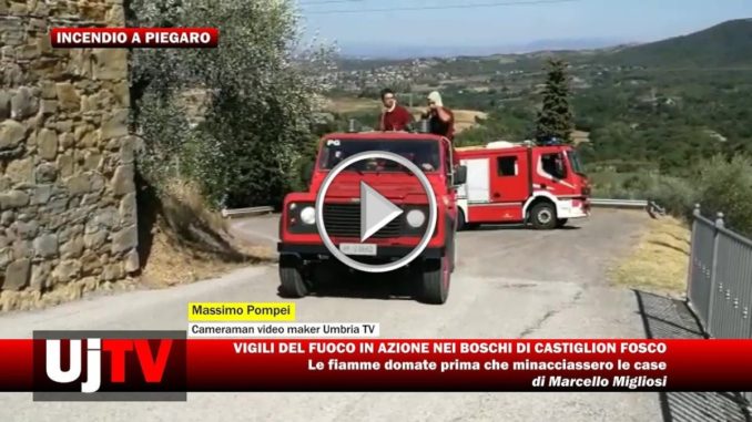 Incendio Piegaro, vigili del fuoco in azione anche oggi in Umbria