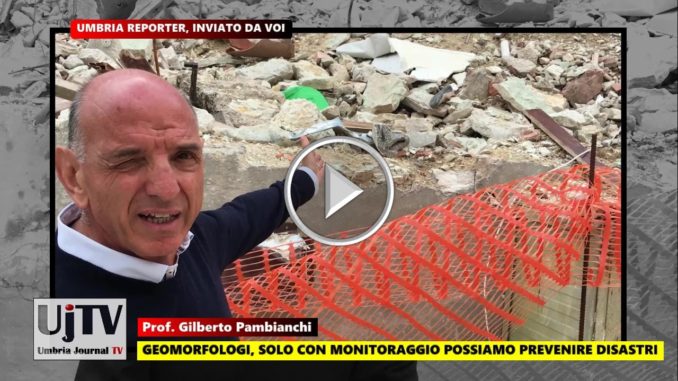 Geomorfologo solo monitoraggio previene disastri, video dichiarazione
