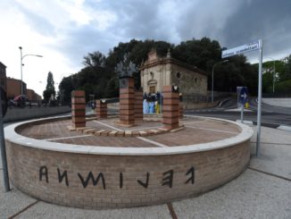 Rotatoria via Volumnia Ponte San Giovanni, taglio del nastro