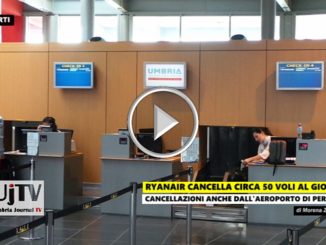 Ryanair, Aeroporto Perugia, cancellato il volo da e per Londra