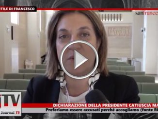 Catiuscia Marini, Cortile di Francesco, Assisi, Umbria accoglie e non rifiuta