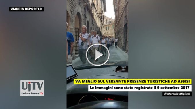 Video del centro storico di Assisi, va meglio presenza turisti