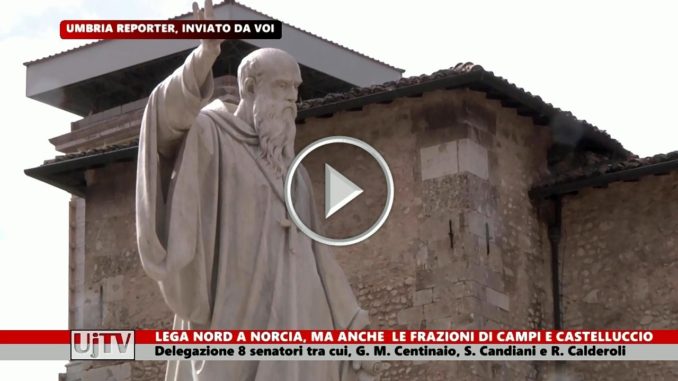 Senatori della Lega in visita in Valnerina, a Norcia, Campi e Castelluccio