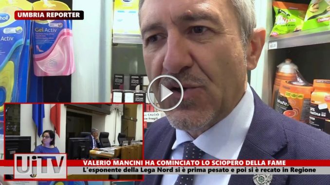 Moschea Umbertide, Valerio Mancini inizia lo sciopero della fame