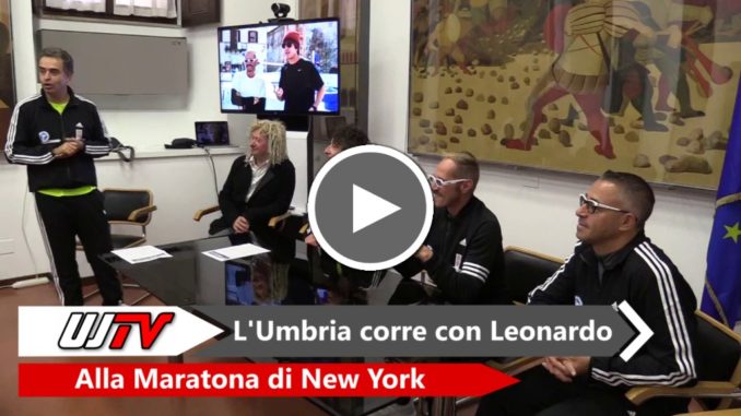 Leonardo Cenci, il presidente di Avanti Tutta, alla New York Marathon