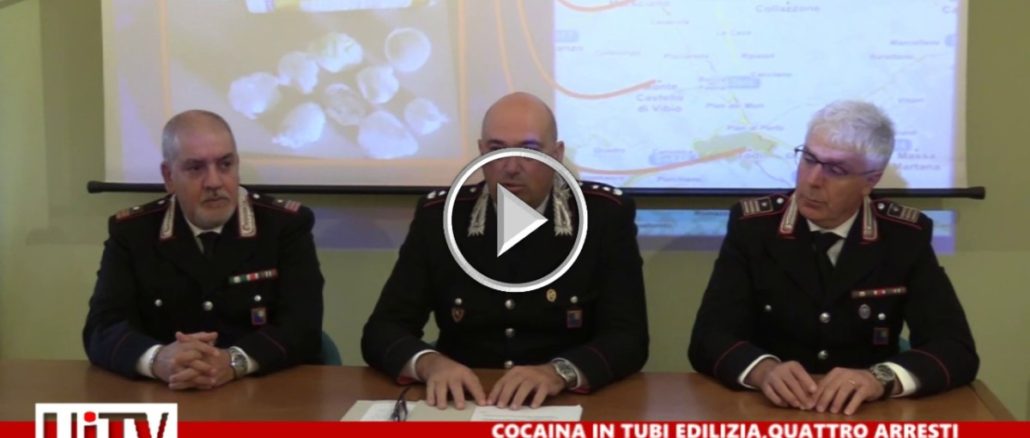 Cocaina nascosta dentro a tubi di silicone, 4 arresti a Todi