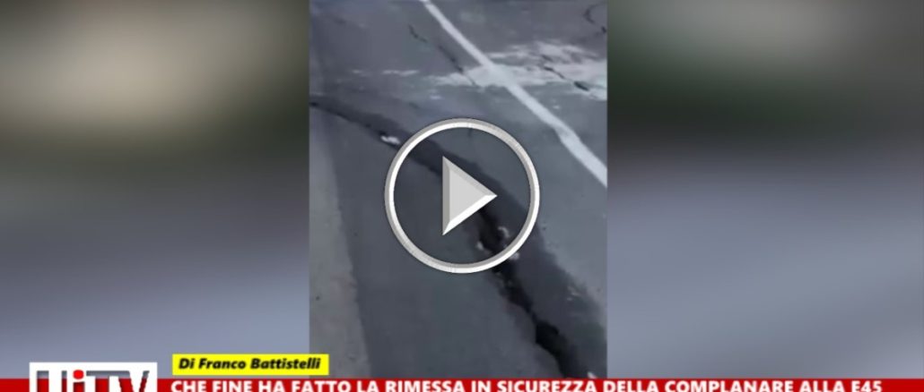 Deruta, ma la rimessa in sicurezza della complanare alla E45