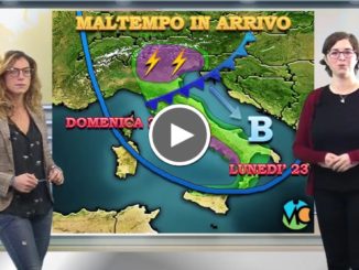 Maltempo nel weekend, piogge e temporali in arrivo