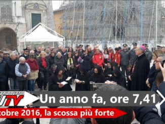 Valnerina, ore 7,41 di un anno fa, la scossa di 6.5, oggi 30 ottobre 2017 l'Umbria ricorda
