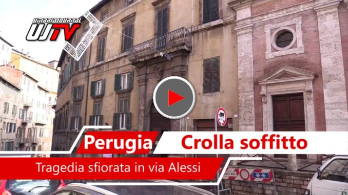 Crolla soffitto della sede Anci di Perugia, tragedia sfiorata