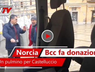 Video del pulmino donato dalla Bcc alla onlus di Castelluccio di Norcia
