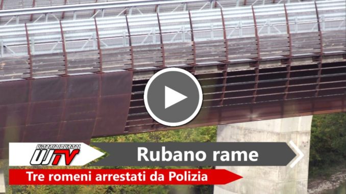 Rubano rame dal viadotto della strada statale 77, arrestati a Foligno
