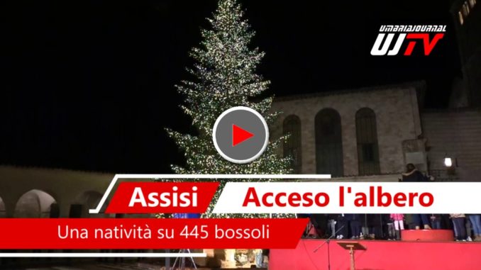 Accensione e benedizione albero di Natale e del Presepe, il video