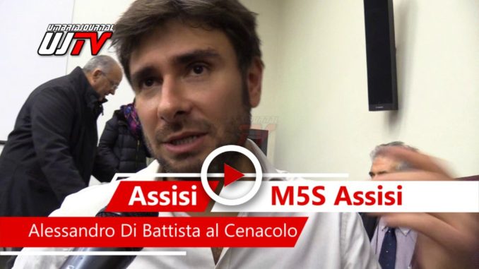 Alessandro Di Battista del Movimento 5 Stelle ad Assisi, il video