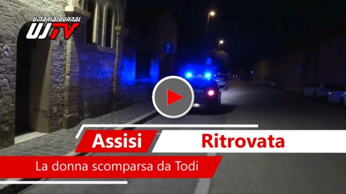 Donna di 50 anni scomparsa da Collevalenza di Todi ritrovata ad Assisi