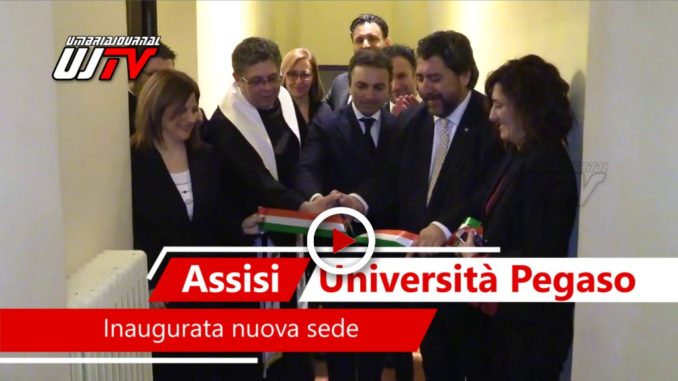 Università Telematica Pegaso, il video dell'inaugurazione ad Assisi