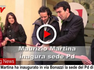 Inaugurata nuova sede Pd, il video del taglio del nastro
